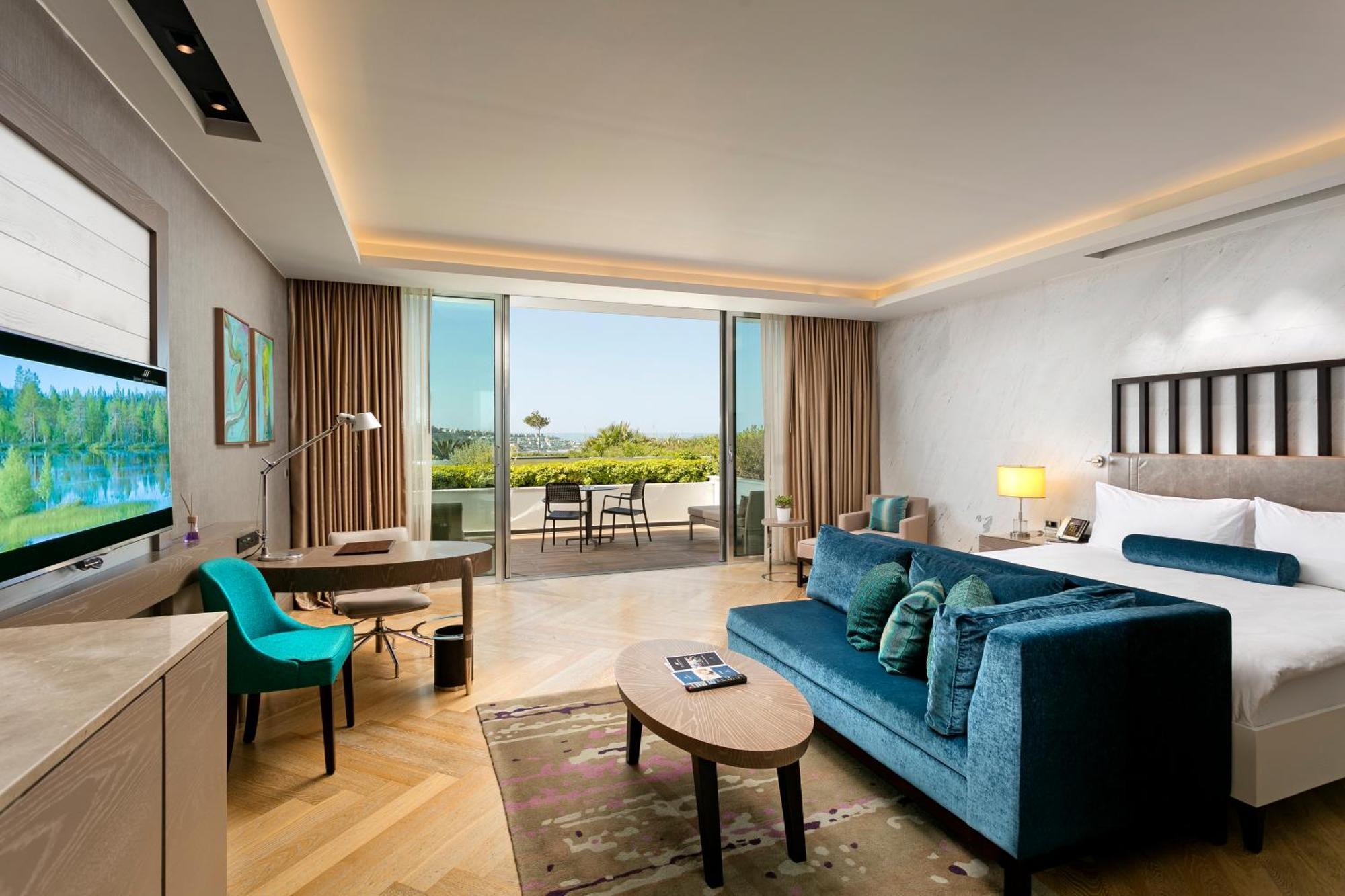 Deluxe Doppelzimmer mit seitlichem Meerblick