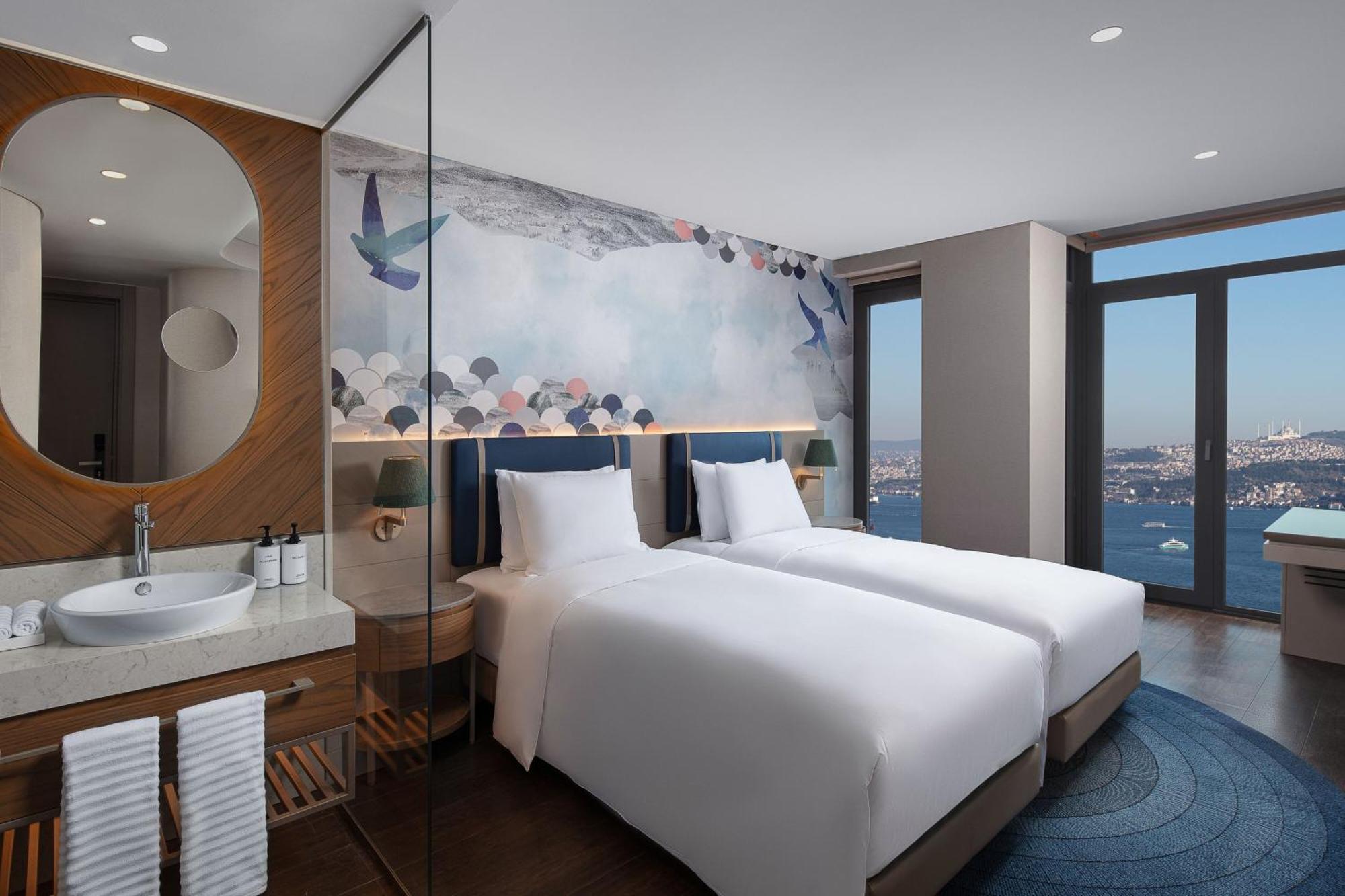 Deluxe Zweibettzimmer mit Blick auf den Bosporus