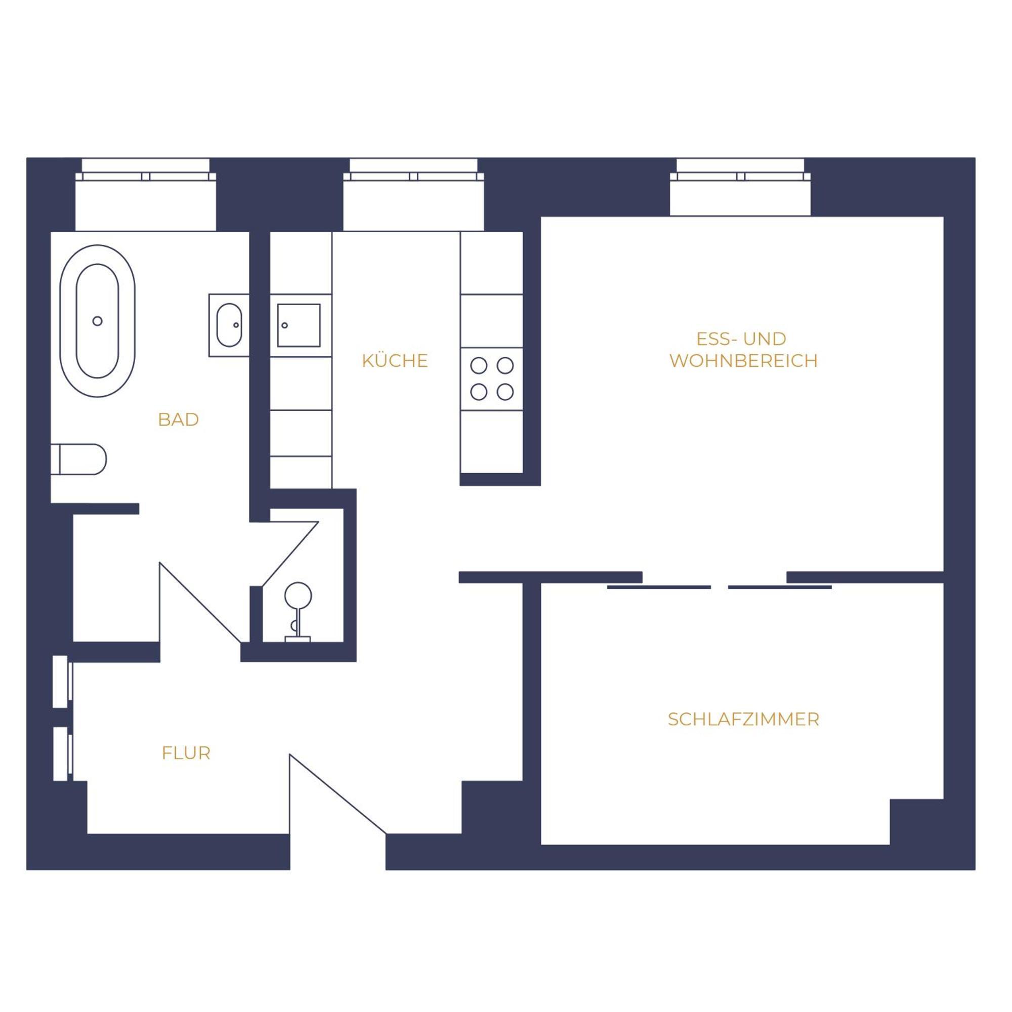 Apartment mit 1 Schlafzimmer
